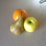 Apfel, Birne, Orange